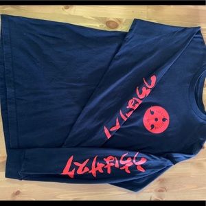 *8 OBO* SASUKE UCHIHA GRAPHIC LONG SLEEVE SHIRT